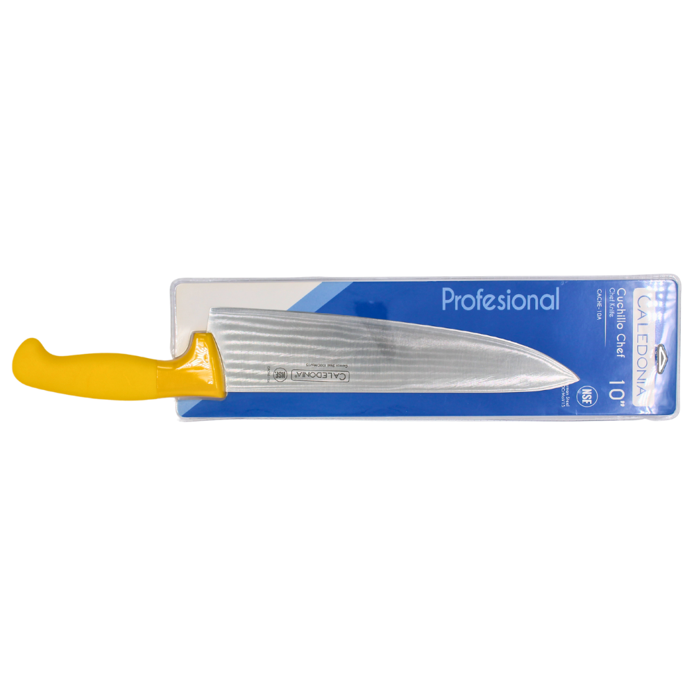 Cuchillo Chef 10&quot; Caledonia Color Amarillo