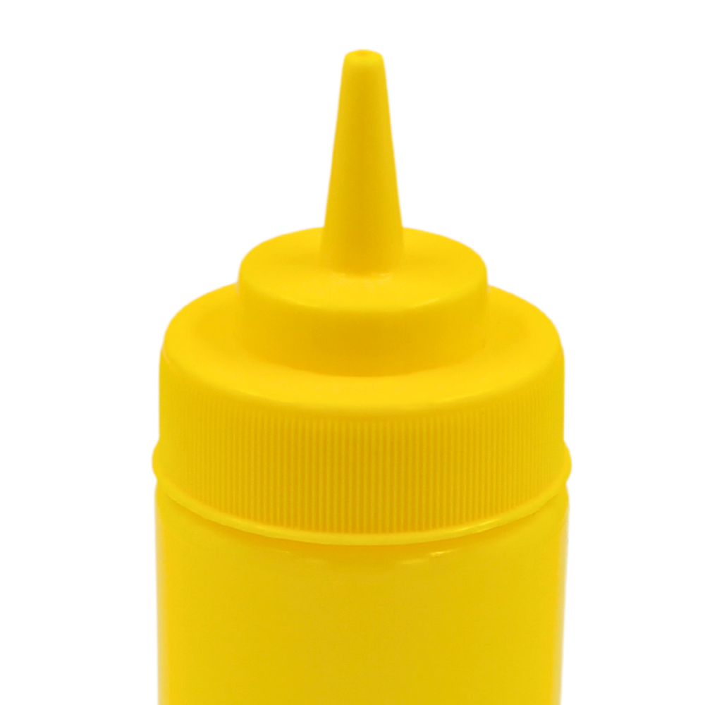 Bote  Recipiente P Aderezo Amarillo 12 Oz@