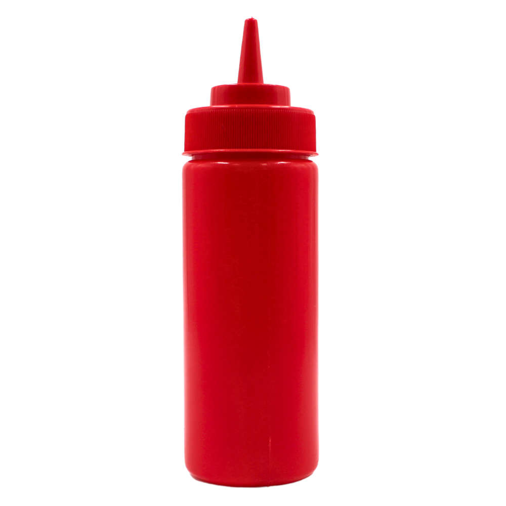 Bote  Recipiente P Aderezo Rojo 12 Oz