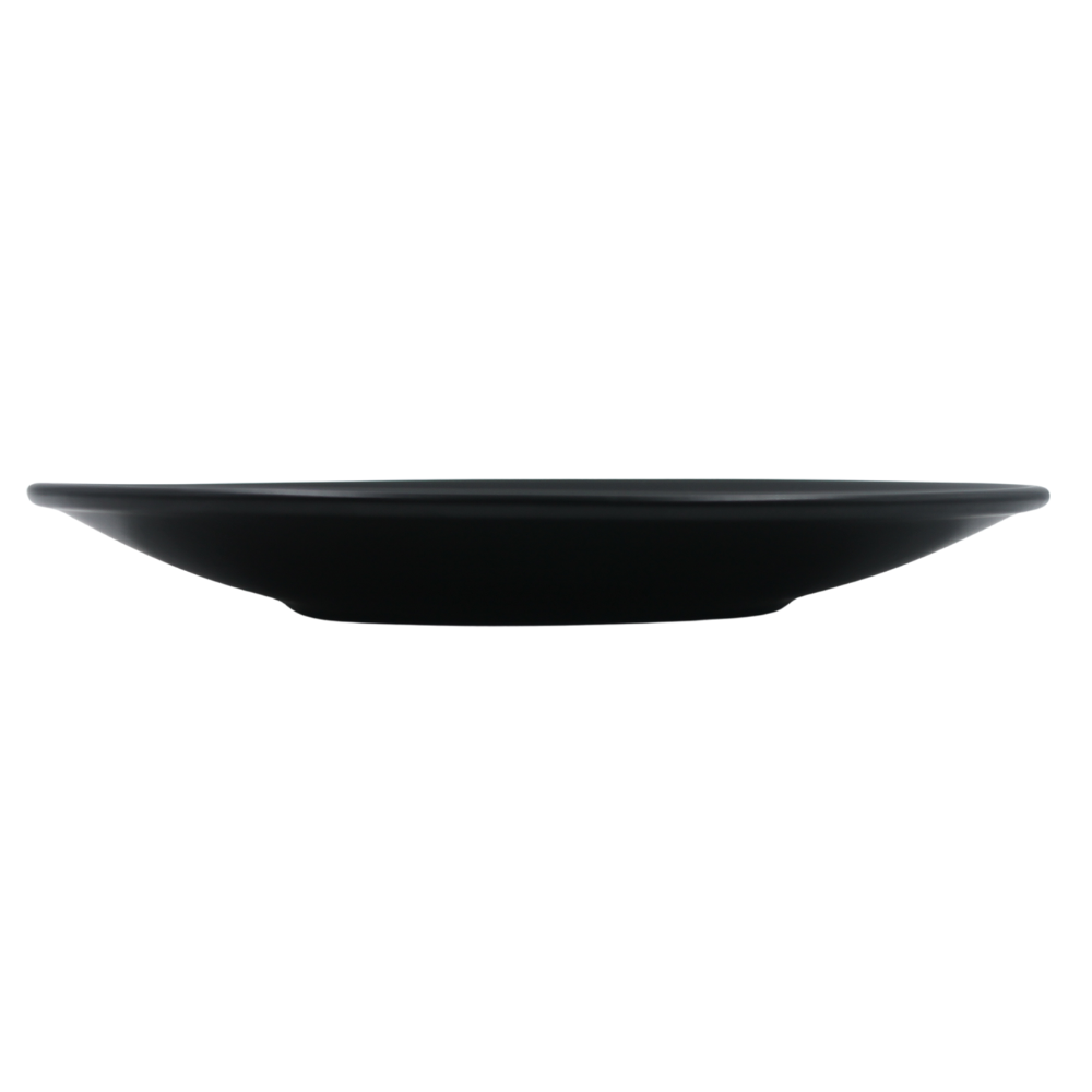 Plato Trinche 27 cm Chena Sin Relieve Negro Mate (Especial)