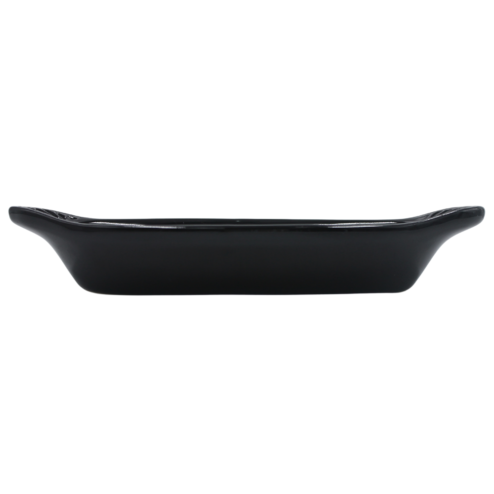 Plato Gales con relieve Negro brillante 12 onzas Rarebit