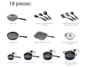 Batería de Cocina Tramontina Primeware Azul 18 Piezas