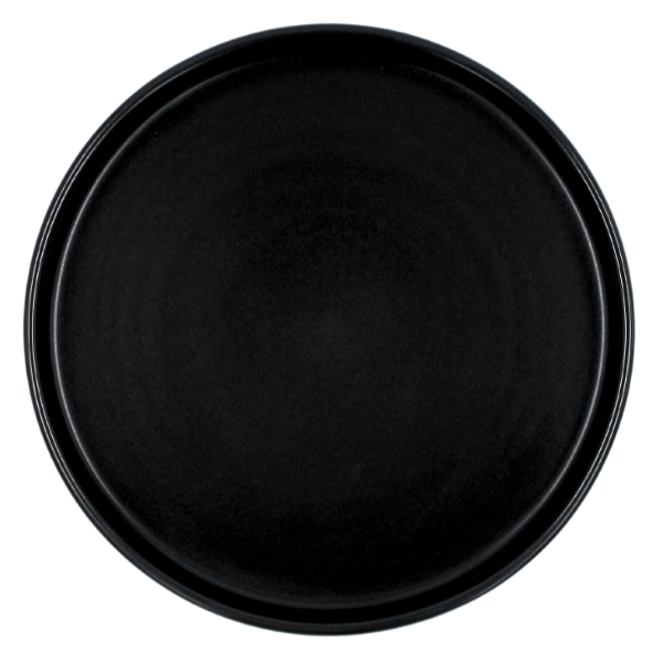 Plato trinche 19 cm Mediterraneo negro mate Anfora Especial