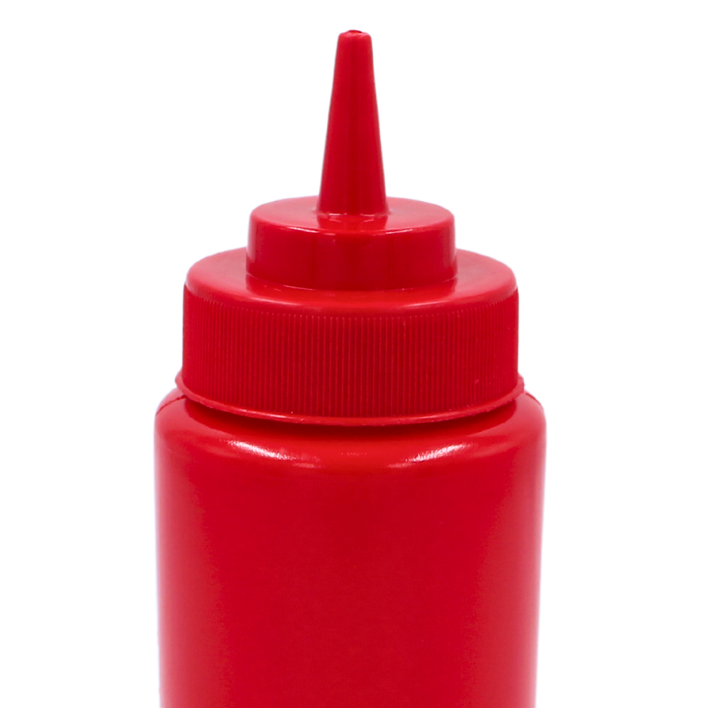 Bote  Recipiente P Aderezo Rojo 16 Oz@