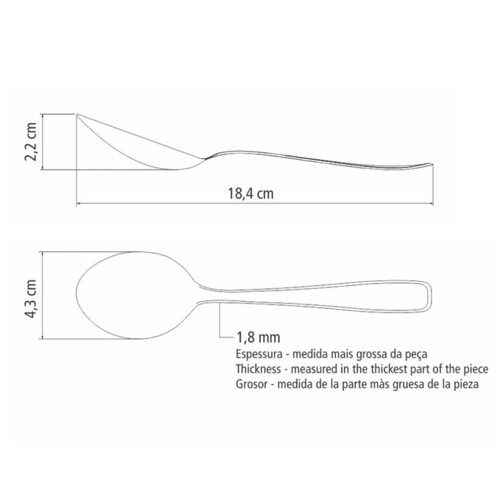 Cuchara de mesa Maresias Tramontina