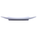 Plato Square Con Relieve 30.5Cm Melamina Blanca