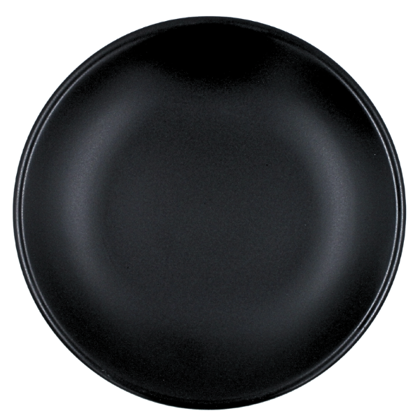 Plato trinche 19 cm sin relieve negro mate Chena Anfora Especial