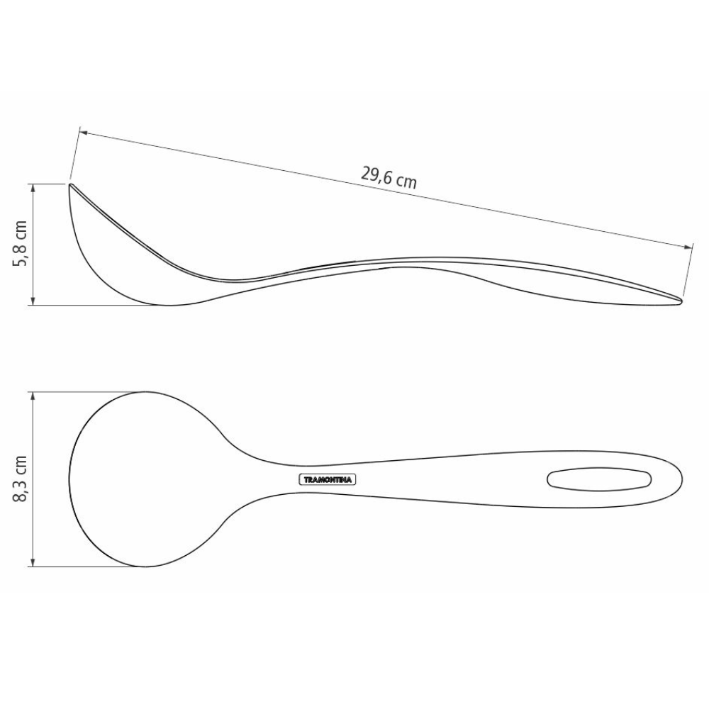 Cucharón de nylon Ability Tramontina