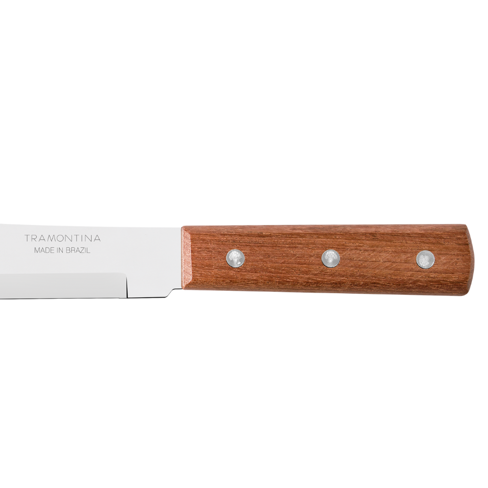 Cuchillo cebollero 7 pulgadas Tramontina mango de madera