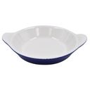 Plato Huevo Fallido 7 oz Azul Cobalto/Blanco