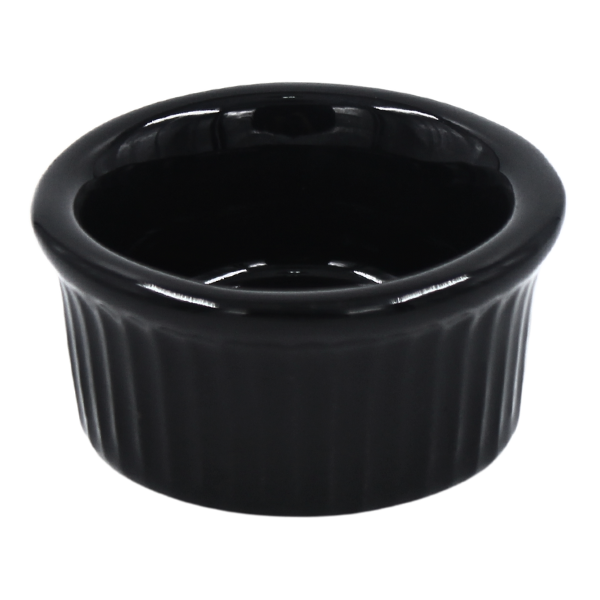 Ramekin Estriado 2 oz Negro