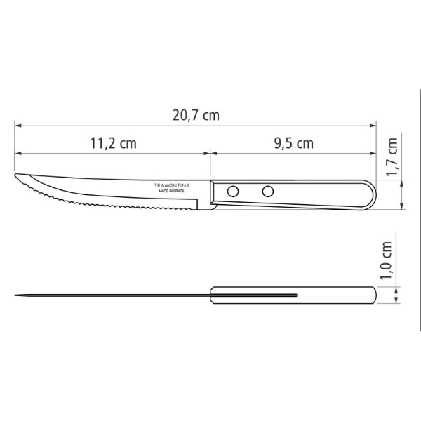 Cuchillo para Asado Tramontina Dynamic @