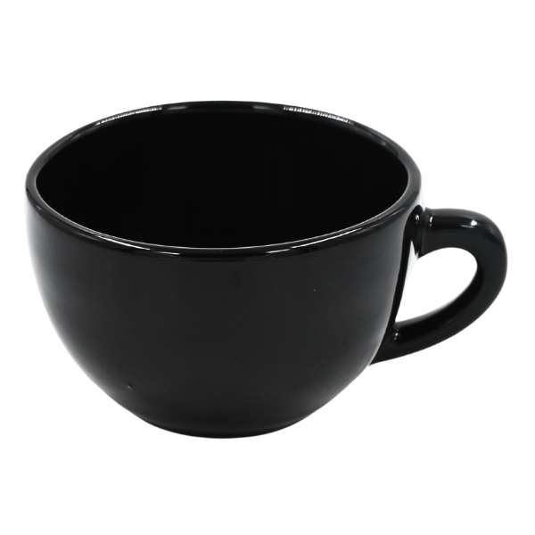 Taza Latte Barista Cappucino 12 oz Negro