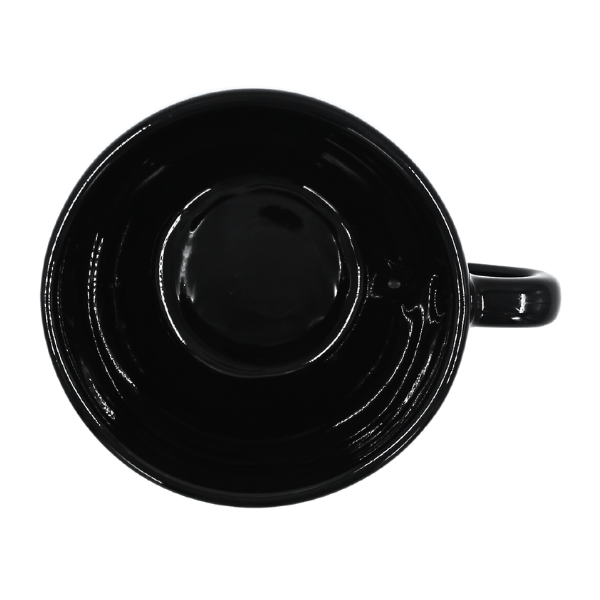 Taza Latte Barista Cappucino 12 oz Negro