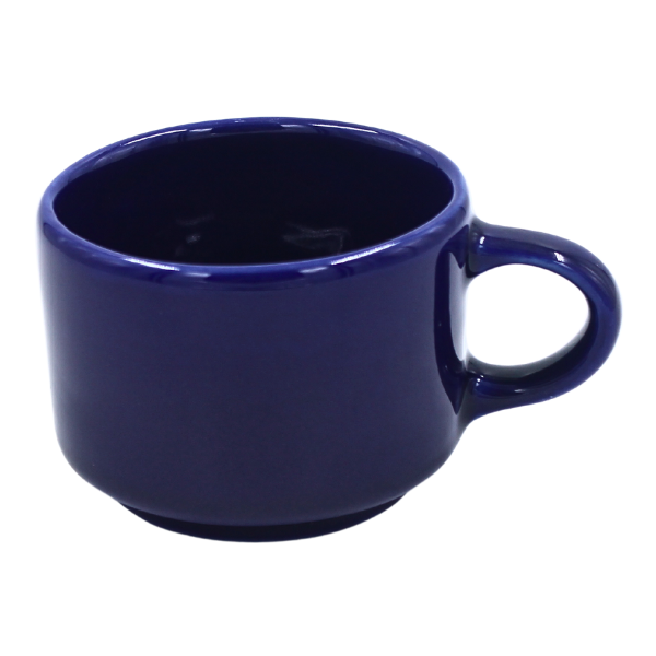 Taza Cappuccino Apilable 8 oz Azul Cobalto