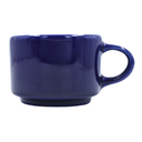 Taza Cappuccino Apilable 8 oz Azul Cobalto