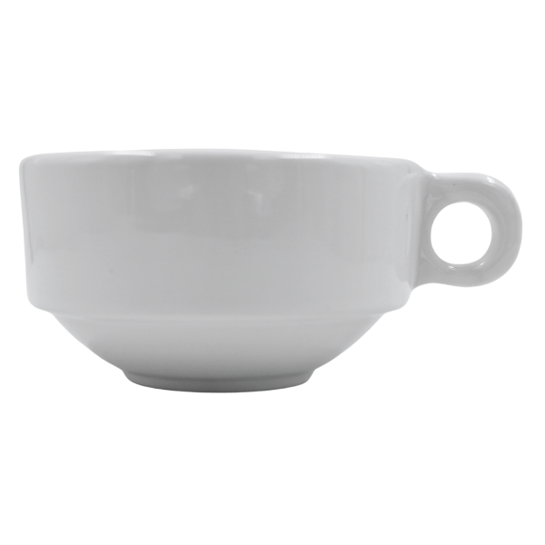 Taza Latte Jumbo Apilable 16 oz Ultra Blanco