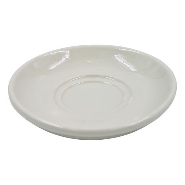 Plato Para Taza Capuchino Apilable De 5 Pul. 13 Cm Blanco