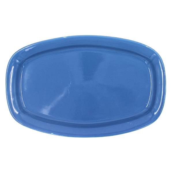 Plato Rectangular Con Orejas De 35 Cm 13.5 Pulg Azul America