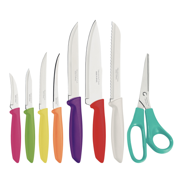 Juego De Cuchillo 8 Pz Plenus Colores@