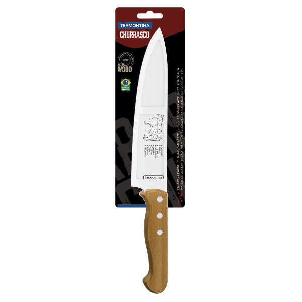 Cuchillo Para Carne 8&quot; Acero Inoxdable Churrasco Tramontina