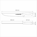 Cuchillo P/Carne Flex Prof Rojo