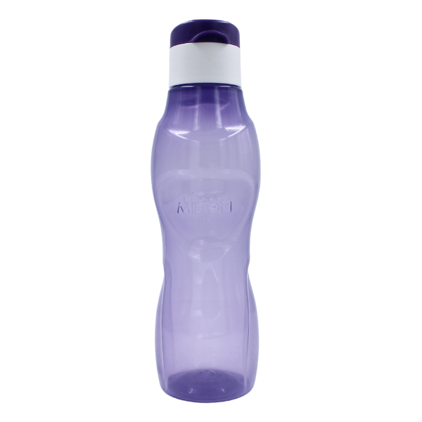 Botella 1 litro translucido gris y morado