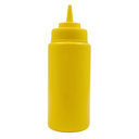 Bote recipiente para aderezo amarillo 16 oz