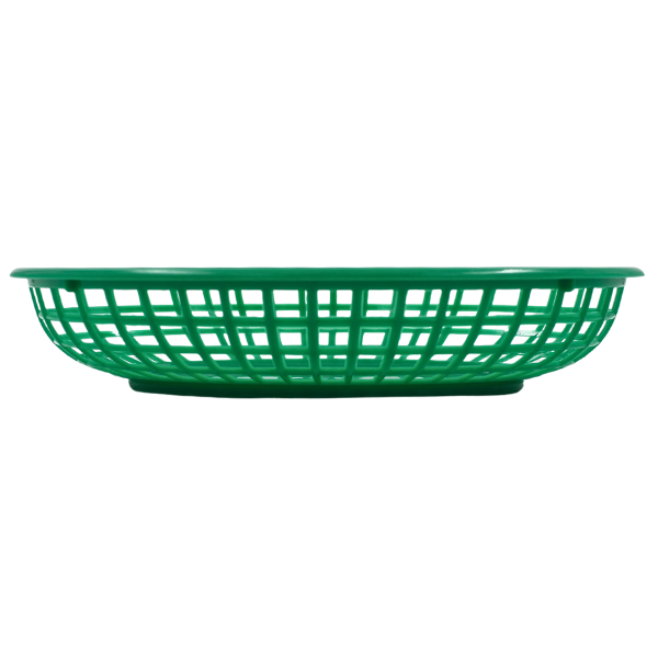 Canasta  Ovalada, Verde (9.25&quot;X5.75&quot;)@