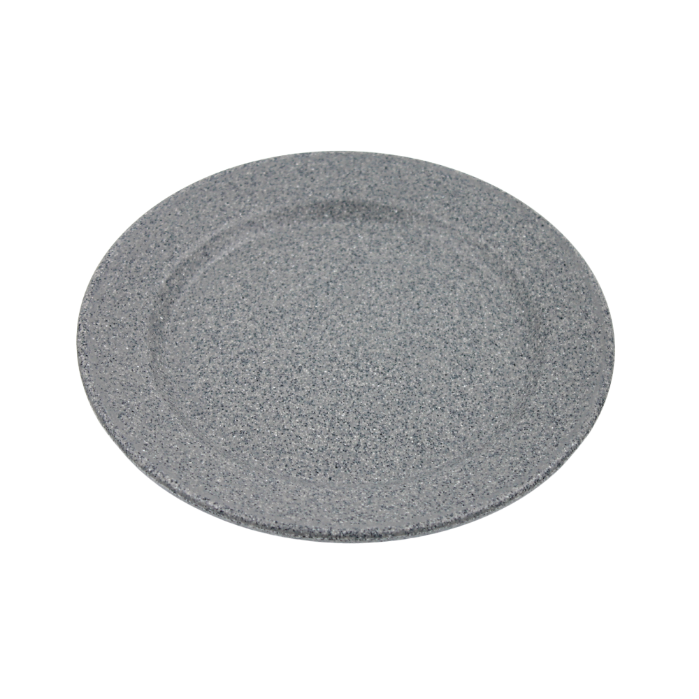 Plato trinche 9 pulgadas melamina Gray Granite Horeca Tavola