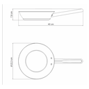Sartén Tramontina Ventura 20 cm acero inoxidable con antiadherente