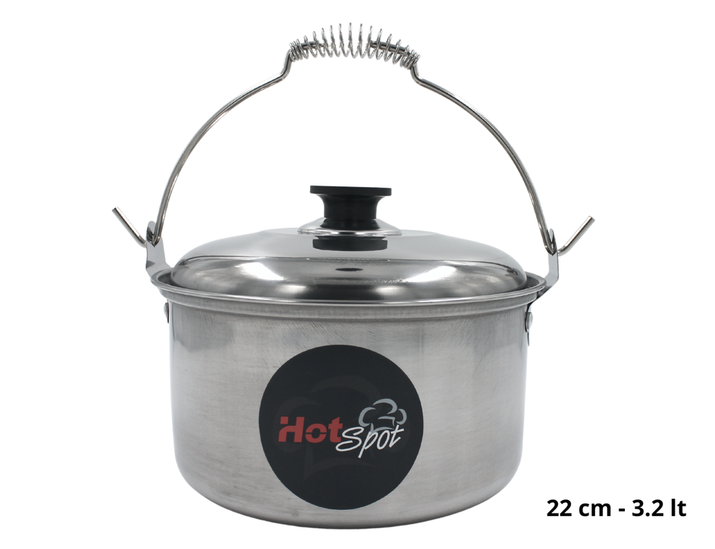 Juego de ollas y vaporera de acero inoxidable Hot Spot ZA440