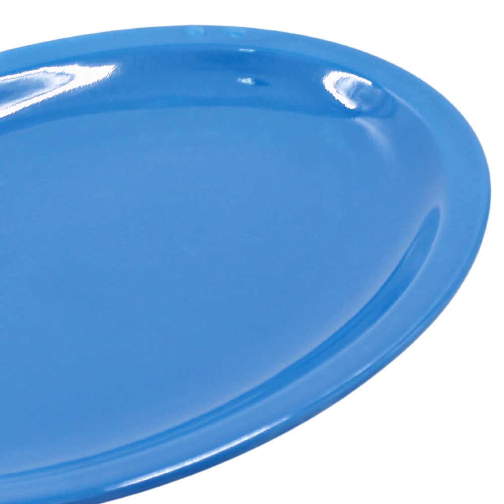 Plato oval 11.5&quot; 29 cm melamina azul