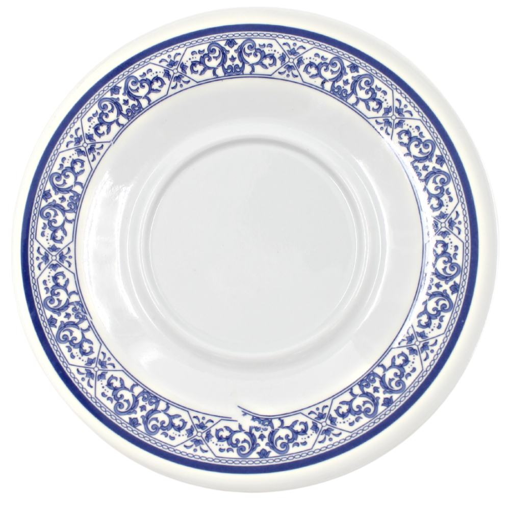 Plato para taza 15 cm melamina talavera azul