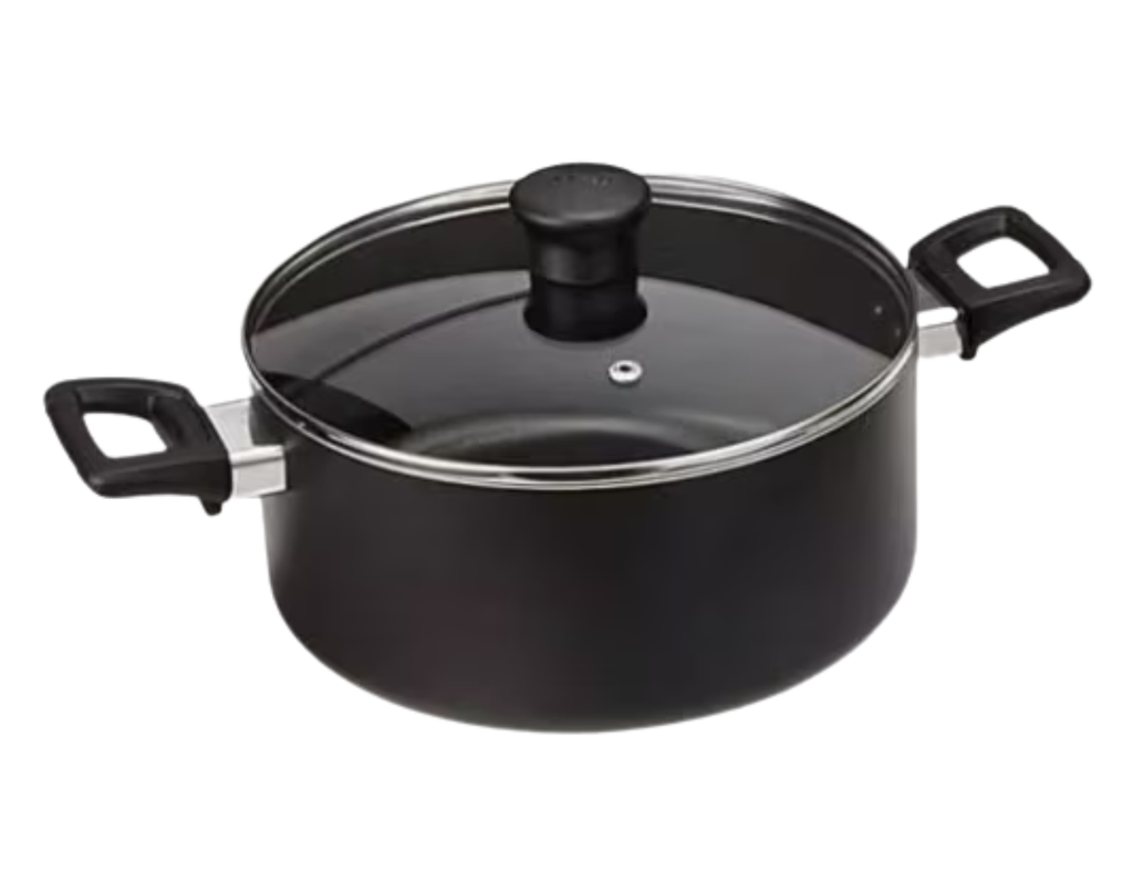 Batería de cocina 6 piezas T-fal Family Cook negra