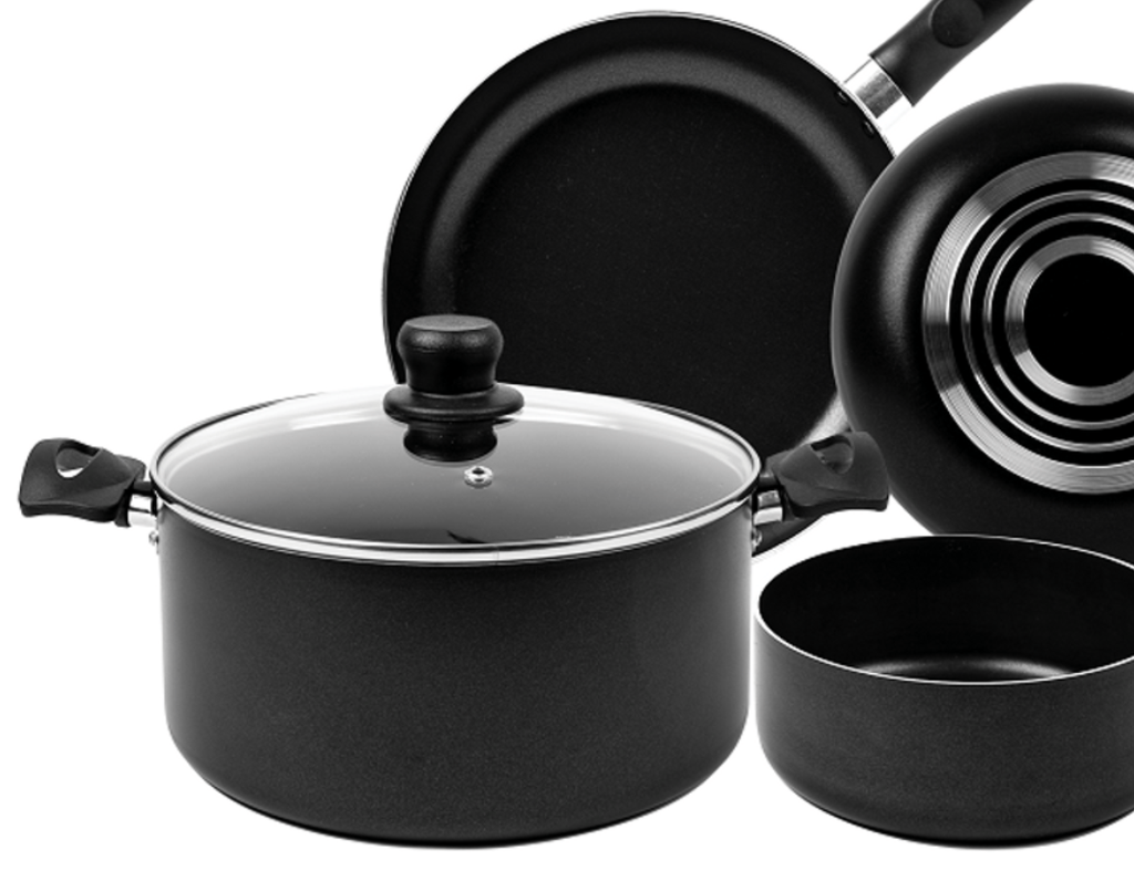 Batería de Cocina T-fal Inicia negra 5 piezas