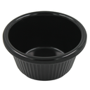 Ramekin negro rayado 2 onzas melamina negra