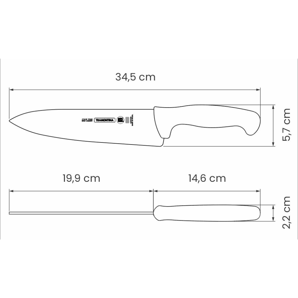 Cuchillo Para Chef 8” Profesional@