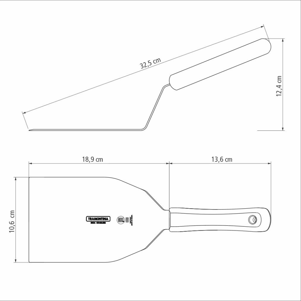 Espátula para hamburguesas 7 pulgadas Tramontina Profesional