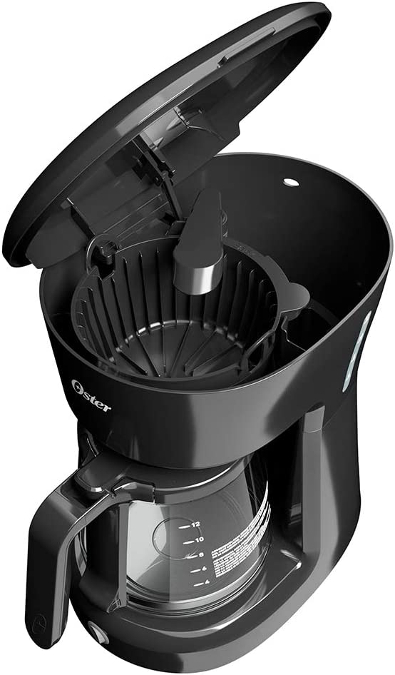 Cafetera Oster 12 tazas Negra