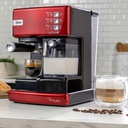 Cafetera automática de espresso roja Prima Latte Oster