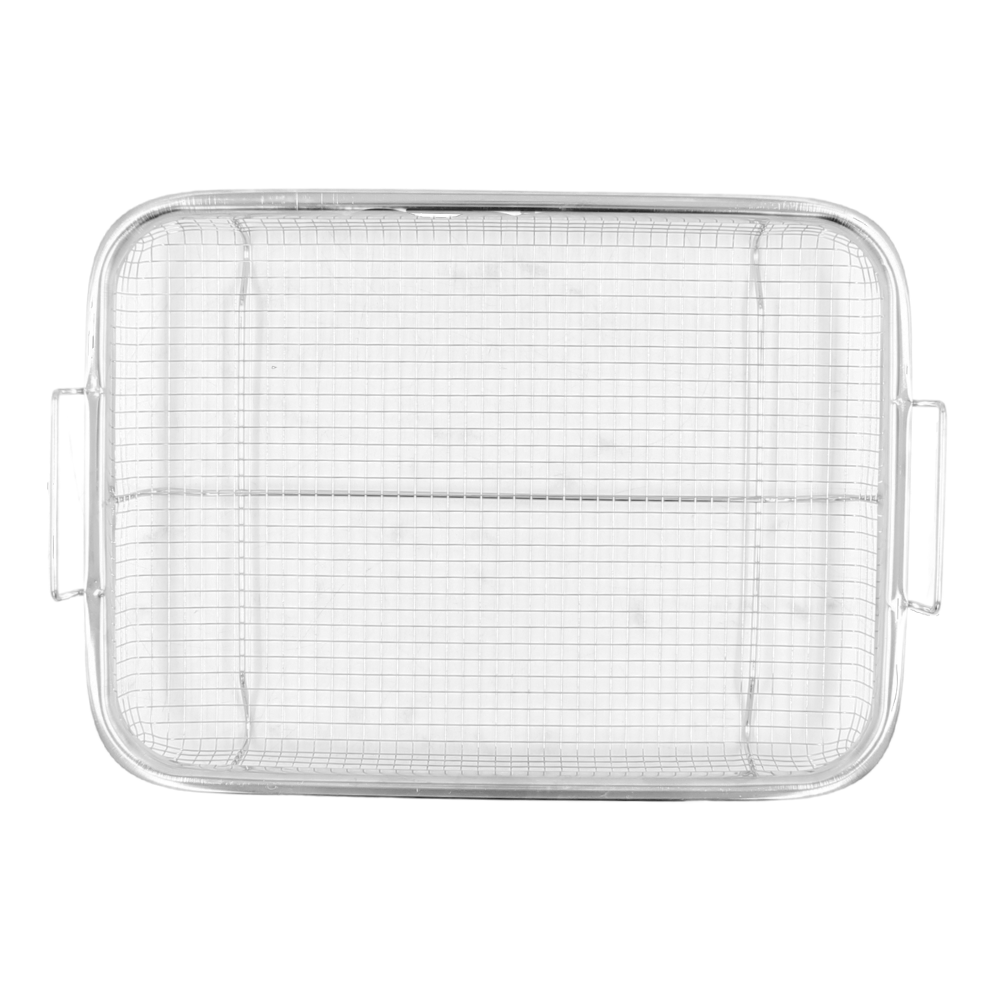 Charola colador 30 x 23 cm acero inoxidable  @