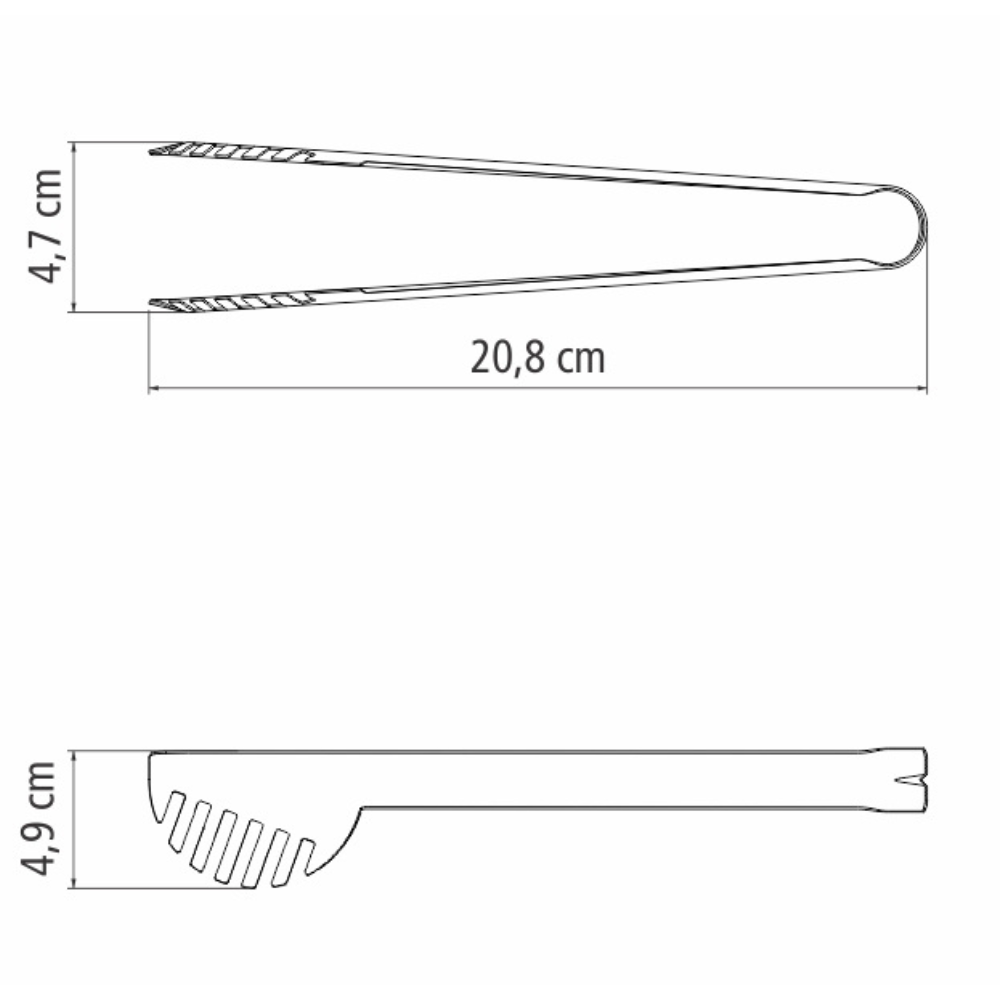 Pinza para pasta acero inoxidable Tramontina @