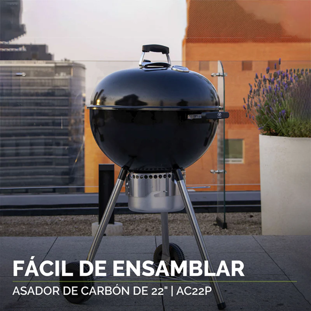 Asador de carbón de 22 pulgadas Avera