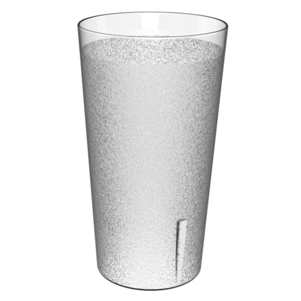 Vaso refresquero 16 onzas 480 ml de Policarbonato natural texturizado @