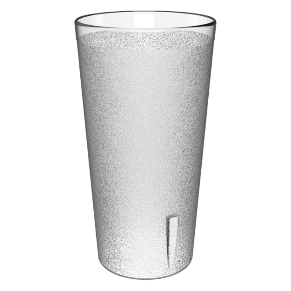 Vaso refresquero 20 onzas 600 ml de Policarbonato natural texturizado @