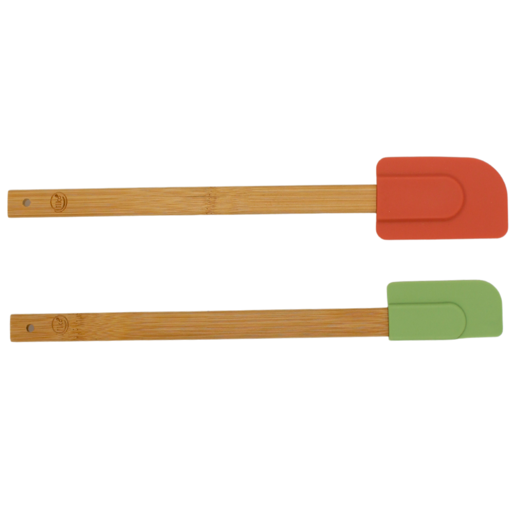 Set 2 Espatulas Bambu Silicona@