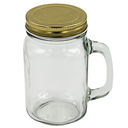 Frasco Mason Jar C/Asa C/Tapa 480 ml