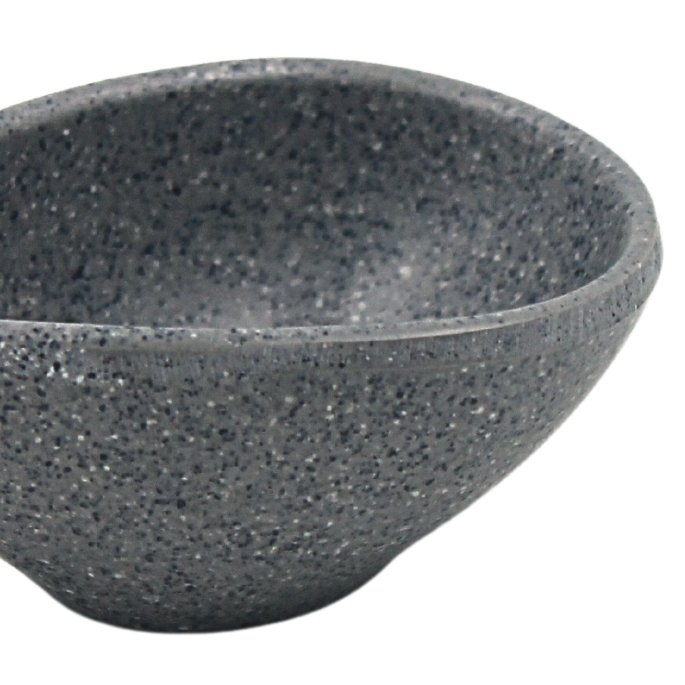 Platito para tapas 9 cm Melamina Gray Granite Tavola (50)