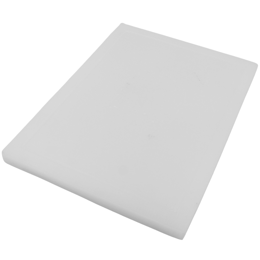 Tabla De 30X40X1 Pulgadas Polietileno Blanco